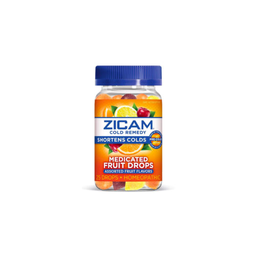 Zicam Cold Remedy Medicated Fruit Drops Homeopathic